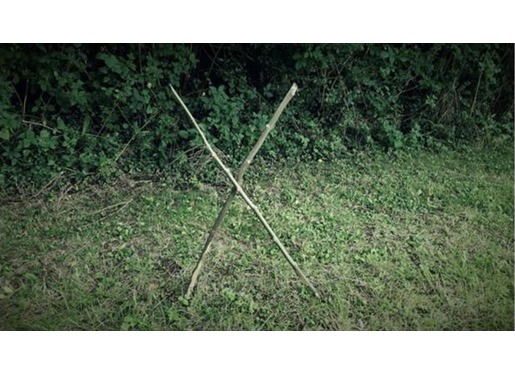 Stick X sign